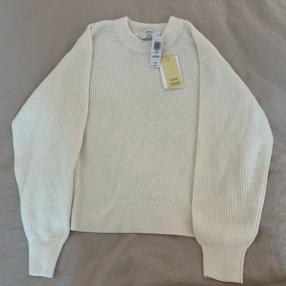Wilfred Classic Cream Crew Neck Sweater